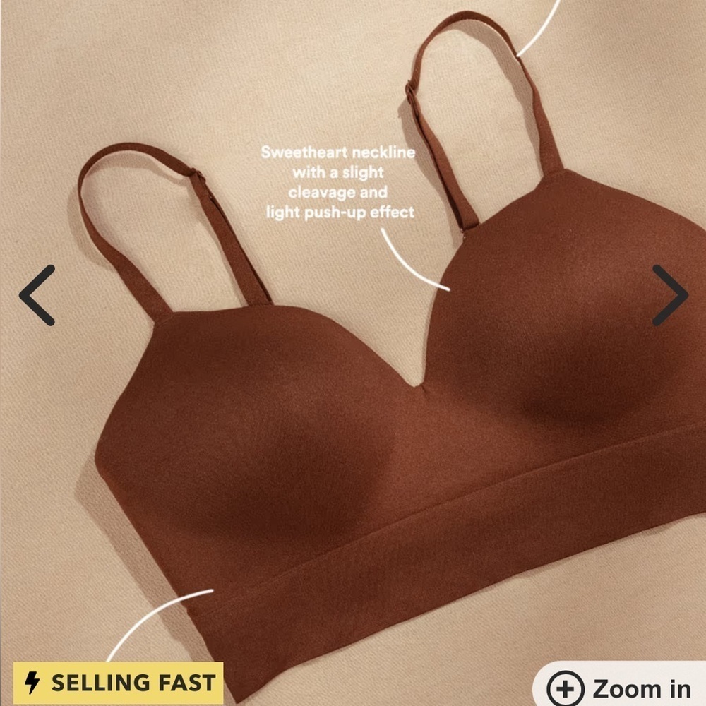 Truekind Supportive Comfort Wireless Shaping Bra Chocolate Brown 4XL T1
